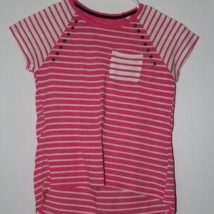 Pink striped shirt